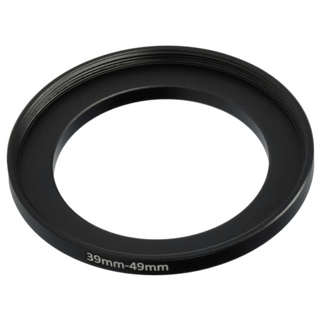 vhbw Bague d'adaptation de Filtre Step-Up de 39 mm vers 49 mm pour Objectif d'appareil Photo - Adaptateur, métal, Noir