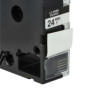 vhbw Ruban compatible avec Epson LabelWorks LW-1000P, LW-600P imprimante d'étiquettes 8m x 24mm Noir sur Blanc - Remplacement po