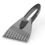 Auprotec Grattoir à glace bi-composant avec poignée souple antidérapante intégrée Gris