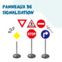 alldoro 60231 Panneaux de signalisation - Lot de 6 Panneaux de signalisation pour Enfants, pour l'éducation routière, Hauteur 75