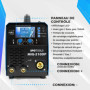 IPOTOOLS MIG-210DP Synergy Dual Pulse Poste à souder MIG MAG – LCD Poste à souder MIG avec 210A 230V IGBT, 6 en 1 Poste MIG Flux