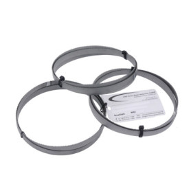 SMI Lot de 3 lames de scie à ruban bi-métal M42 Dimensions 1640 x 13 x 0,65 mm 8/12 dents par pouce Pour ruban Güde MBS 115