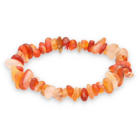 Lebensquelle Plus Bracelet d'éclats de cornaline, en pierres précieuses, 18 centimeters, Citrine