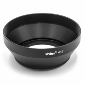vhbw Pare-Soleil Remplacement pour Nikon HR-2 pour Objectif Objectif - Cache Noir, métal, Rond