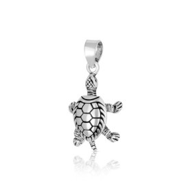 NKlaus pendentif mobile tortue en argent 925 amulette talisman 4305