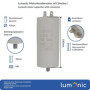 Lumonic Condensateur de démarrage avec Prise De Courant I 60µF 450V I 45x100mm I 60uF I Condensateur de moteur avec boîtier en p