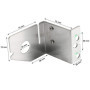 BBQ-TORO Moteur en acier inoxydable pour barbecue, tournebroche, rôtisserie etc. - 2 tr/mim – 50 Hz – 4 W - Support de moteur in
