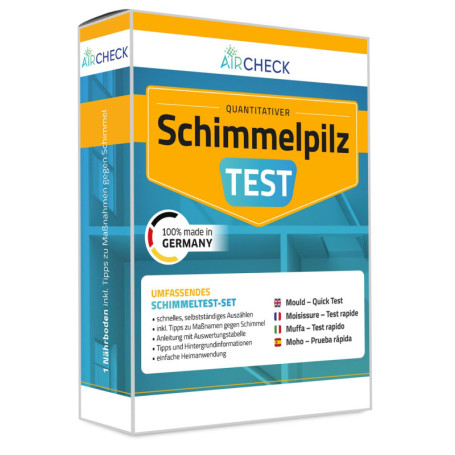 Test de moisissures pour usage domestique, 1 test rapide de détection des moisissures pour identifier une contamination fongique