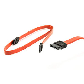 PC24 Shop & Service 2X Càble SATA 55cm Rouge | Droit | Compatible jusqu'à S-ATA/600 | Serial ATA | 1,5GBs/3GBs/6GBs (rétrocompat