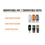 Lot de 2 W5W T10 194 W3W Support de Douille Ampoule caoutchouc Connecteur T10 W5W WY5W Adaptateur Prise Phare Lampe feux clignot