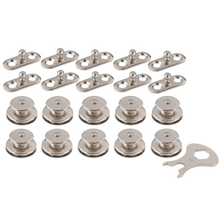 New Marine LOXX Lot de 10 pièces supérieures + plaques perforées + clés