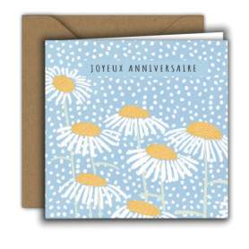 Edition Colibri Carte d’anniversaire pour femme – Carte de vœux haut de gamme avec enveloppe – Carte pliée carrée (15x15 cm) – P