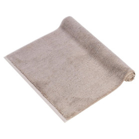 herzbach home Lot de 2 tapis de bain de qualité supérieure PURA - 50 x 70 cm - 100 % coton - Couleur : beige