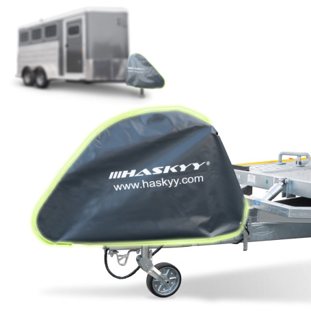 Housse de protection pour timon de caravane - Réfléchissante - 90 x 60 cm - En bâche de camion - Étanche - Universelle