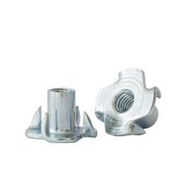 Écrous à enfoncer pour bois, Écrou avec pointes de frappe en acier inoxydable (M8 x 11)