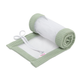 babybay Tour de lit en maille gaufrée compatible avec modèle original, vert jade
