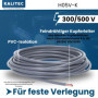 Kalitec Câble de câblage H05V-K 1 mm² - Gris - 10 m - Flexible - En PVC - Toron 1 mm² - Câblage à fil fin - Câble unique - Câble