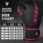 RDX Gants de Boxe Muay Thai d'entrainement, Maya Hide Cuir, Kara Pro Sparring Kickboxing MMA Boxing Gloves, Gants pour Sac de Fr