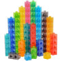 edxeducation Lot de 100 Cubes de Connexion Transparents - Jouets de Construction pour mathématiques précoces - Lot de 100 Cubes 