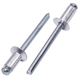 SKIR'CO (600 pièces) Rivets aveugles à tête fraisée en aluminium 4,8 x 10 mm Mandrin en acier Rivets pop