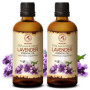 Huile Essentielle de Lavande - 2x100ml - Lavandula Angustifolia pour Diffuseur - Aromathérapie - Pure et Naturelle - HE Lavande 