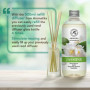 Recharche Diffuseur Roseaux du Jasmin avec Huile Essentielle du Jasmin 2x500ml - Parfum Ambiance - Desodorisant Maison - Diffuse