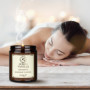 Bougie de Massage Vanille 100g - Bougie de Cire de Soja - Bougie aux Huiles de Noix de Coco et d'Amande - Oléorésine de Vanille 