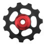 Create idea Roues Dérailleur Arrière 2pcs Noir Scellé par Aluminium 11T Soutenant Jockey Roule Poulie pour Bicyclette Accessoire