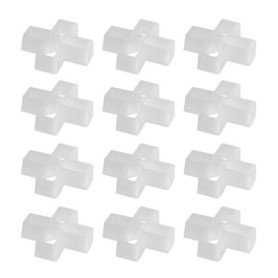 OTOTEC 100x Entretoises de Tuile en Forme de Croix 10mm Joints Structure Creuse en Plastique pour Bricolage Carrelage Mural Dall
