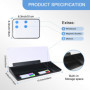 Hivexagon Tableau blanc de bureau avec 4 compartiments, emplacement pour téléphone et tablette + mini tableau blanc magnétique s