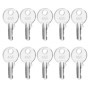 10pcs Clés de Démarrage d'allumage 455 Clés de Remplacement Compatible avec Élévateurs à Fourche Interrupteurs Électriques Acces