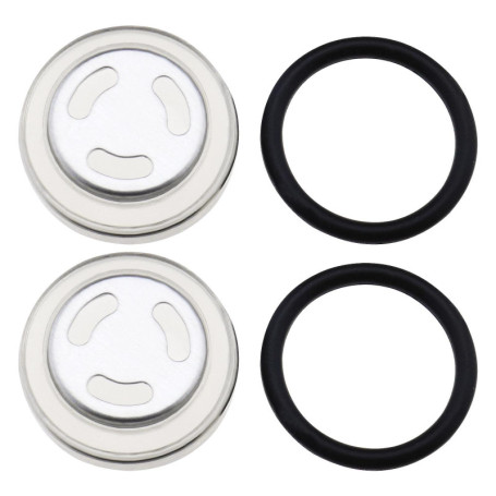 2 Ensembles 18mm Joint de Verre de Vue Remplacement pour Moto Frein Avant Arrière Embrayage Maître-Cylindre Réservoir Miroir de 
