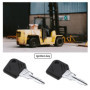 EMSea Lot de 10 clés d'allumage 802 compatibles avec les chariots élévateurs Linde de construction, tracteurs, balayeuses, tract