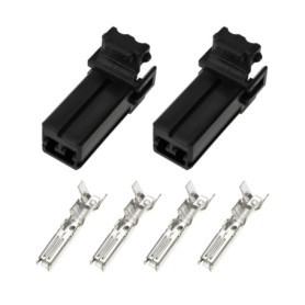 EMSea 2 Connecteurs Lot de Et Bornes de Moto Prise Audio Prise Tweeter Auto174463-2 173631-1 Compatible avec Ha-rley Davidson No