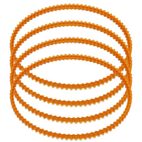 YINETTECH Lot de 4 courroies de moteur en néoprène de 350 mm - Compatible avec Singer, compatible avec Janome, compatible avec P