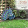 Erpmlyo 1 PCS Métallique Paon Statue Jardin Extérieur, Patio, Terrasse, Porche-Cour Art Décoration Métal
