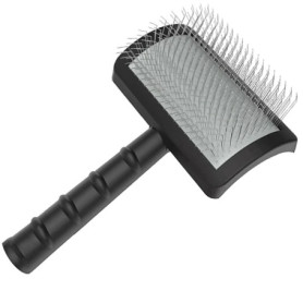 berjalan 1 Brosse à Lisser Ferme pour Chiens - Brosse à Lisser Extra Longue pour Chien de Grande Taille, Brosse MéTallique et Dé