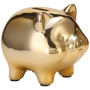 Giyofom Tirelire en CéRamique Or Cochon Tirelire Mignonne Tirelire Ameublement CréAtif DéCoration de Cochon Chanceux, Cochon d'o