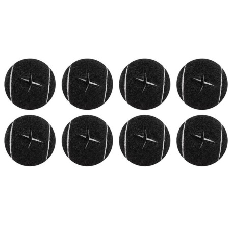 NISHZHU Lot de 8 balles de tennis prédécoupées pour pieds de meubles et protection du sol - Housse en feutre robuste et durable