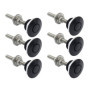 Tagtight Lot de 6 Aluminium Vehicle Hood Pins-Quick Release Lock Loquet Bumper, License Plate Lock Clip, Push Button Bonnet
