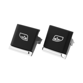 eMagTech 2X Caches de Bouton de Vitre ¨¦lectrique pour Si¨¨ge Conducteur Compatible avec Porsche Cayenne 2011-2018 (n¡ã 1-2)