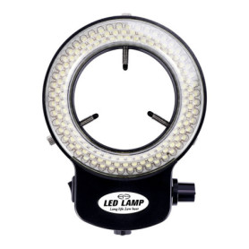 Iegefirm Anneau lumineux à 144 LED pour microscope - Réglable de 0 à 100 % - Pour éclairage annulaire microscope