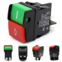 Poggapp Interrupteurs à Bouton-Poussoir Électriques Industriels, Bouton-Poussoir HY52 pour Interrupteur D'Appareil Mécanique 4 B