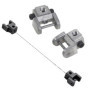 UrbanNest 6 Pièces Supports de Lames de Scie à Chantourner Kits de Conversion Adaptateur Sans Broche Supports de Lame Supérieur/