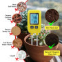 Mcbazel Professional Soil Meter, Instrument de Mesure du Sol 4 en 1,Détecteur d'Éléments Traces P/N/K, Détection de la Santé des