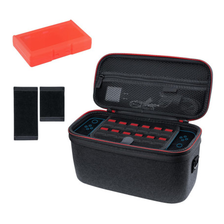 Mcbazel Sac de Transport de Protection à Double Couche, Etui de Rangement pour 24 Cartes de Jeu, Coque Rigide Etanche pour Conso