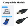 Mcbazel GBA SP Câble de Charge USB, Câble de Chargeur pour Nintendo DS/Gameboy Advance SP, 1.2M