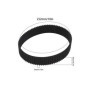 ECSiNG 2X HTD 252-3M-18 Courroies Synchrones en Caoutchouc à Boucle Fermée 84 Dents Courroies de Distribution 3 mm Pas 18 mm Lar