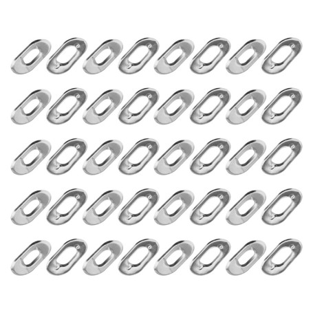 ECSiNG 20Pcs Bouton Tourner Oeillets Rondelles pour Bateau Canopy Couverture Tente Toile Bâche Caravane Meubles Bagages en Métal