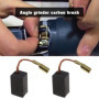 ECSiNG 2 Paires Balais de Charbon pour Meuleuse d'angle 6.3x8x13.5mm Compatible avec Ryobi EAG950RB EAG750RS 115 125 D54 Pièce d